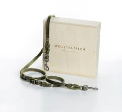 Laisse En Cuir Pour Chien Souple Réglable (2x) -Chats Chiens Produits Magasin 2x adj silver olive min