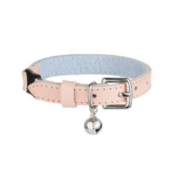 Collier Pour Chat Ice Cream (4 Couleurs) 12 Collier Pour Chat Ice Cream (4 Couleurs) -Chats Chiens Produits Magasin Designer Luxury Cat Collar Cheshire and Wain Candyfloss Pink Leather