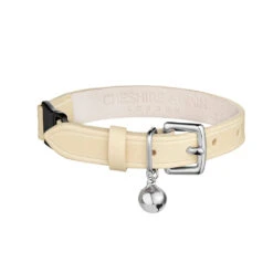Collier En Cuir Pour Chat Collection Velouté 10 Collier En Cuir Pour Chat Collection Velouté -Chats Chiens Produits Magasin Designer Luxury Cat Collar Cheshire and Wain Cream