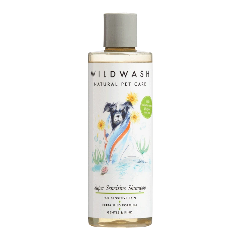 Shampoing Pour Chien à Peau Sensible - Aloe Vera Et Calendula Wildwash Pet 1 Shampoing Pour Chien à Peau Sensible - Aloe Vera Et Calendula Wildwash Pet