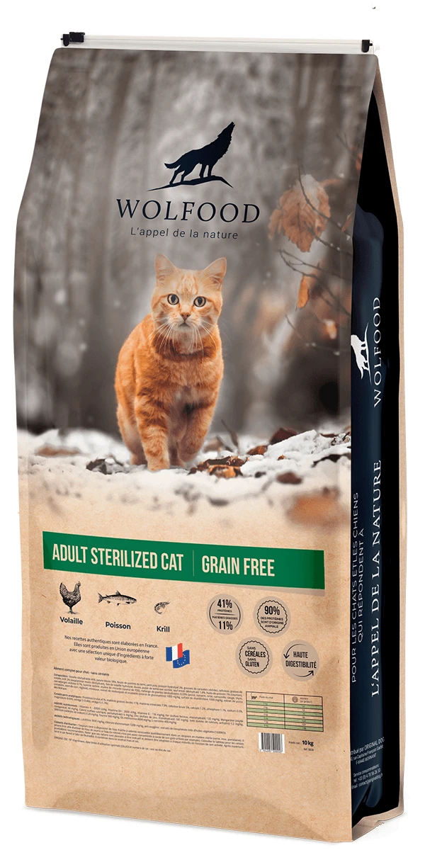 Croquettes Wolfood Chat Stérilisé 1 Croquettes Wolfood Chat Stérilisé