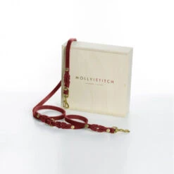 Laisse En Cuir Pour Chien Souple Réglable (2x) -Chats Chiens Produits Magasin butter 2x adjustable dog leash chili red