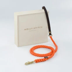 Laisse Pour Chien En Corde Marine Poignée Cuir (8 Couleurs) -Chats Chiens Produits Magasin dsc 0243 copy