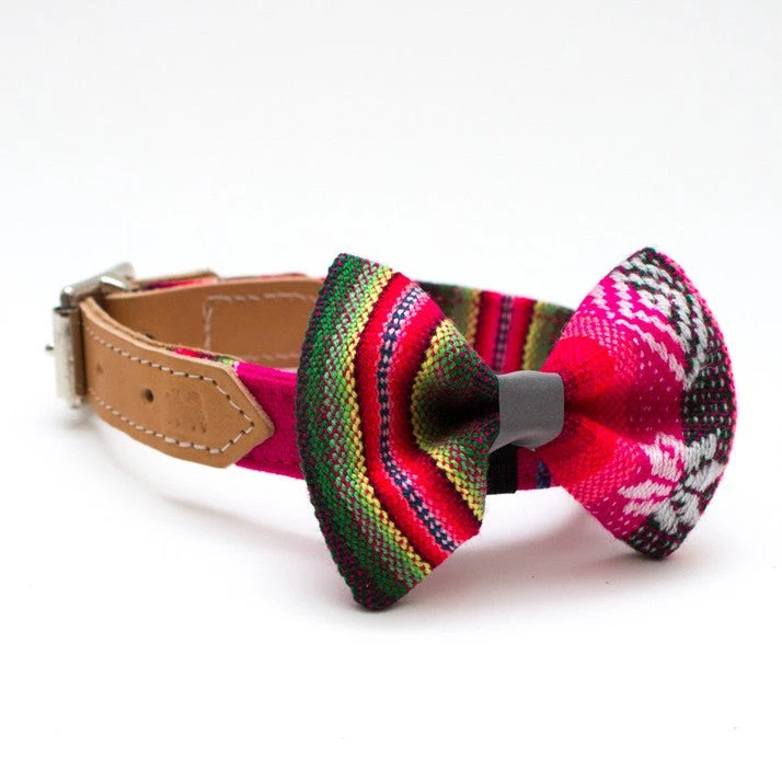 Noeud Papillon Pour Chien Inca Rose 3 Noeud Papillon Pour Chien Inca Rose – Image 3