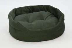 Panier Rond Chelsea Velours Côtelé -Chats Chiens Produits Magasin hundekoerbchen chelsea forrest green 2 scaled