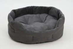 Panier Rond Chelsea Velours Côtelé -Chats Chiens Produits Magasin hundekoerbchen chelsea graphit 2