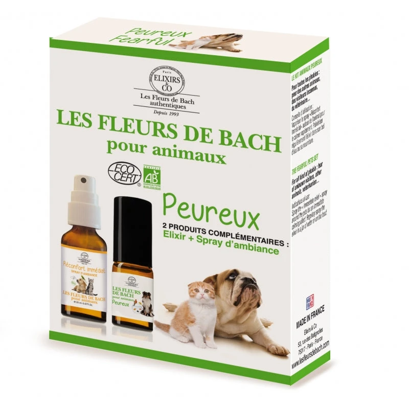 Coffret Fleurs De Bach Chiens Et Chats Peureux 1 Coffret Fleurs De Bach Chiens Et Chats Peureux