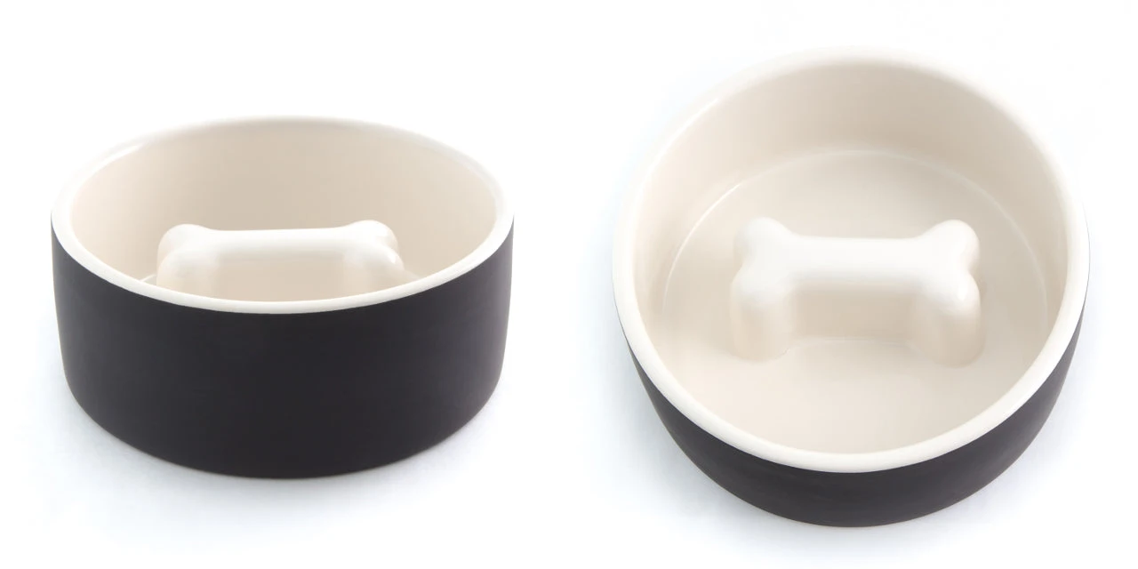 Bol En Céramique Anti-glouton Pour Chien 4 Bol En Céramique Anti-glouton Pour Chien – Image 4