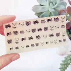 Stickers Autocollant Pour Ongle ~ Chat ~ 11 Stickers Autocollant Pour Ongle ~ Chat ~ -Chats Chiens Produits Magasin original cat nail transfers 4