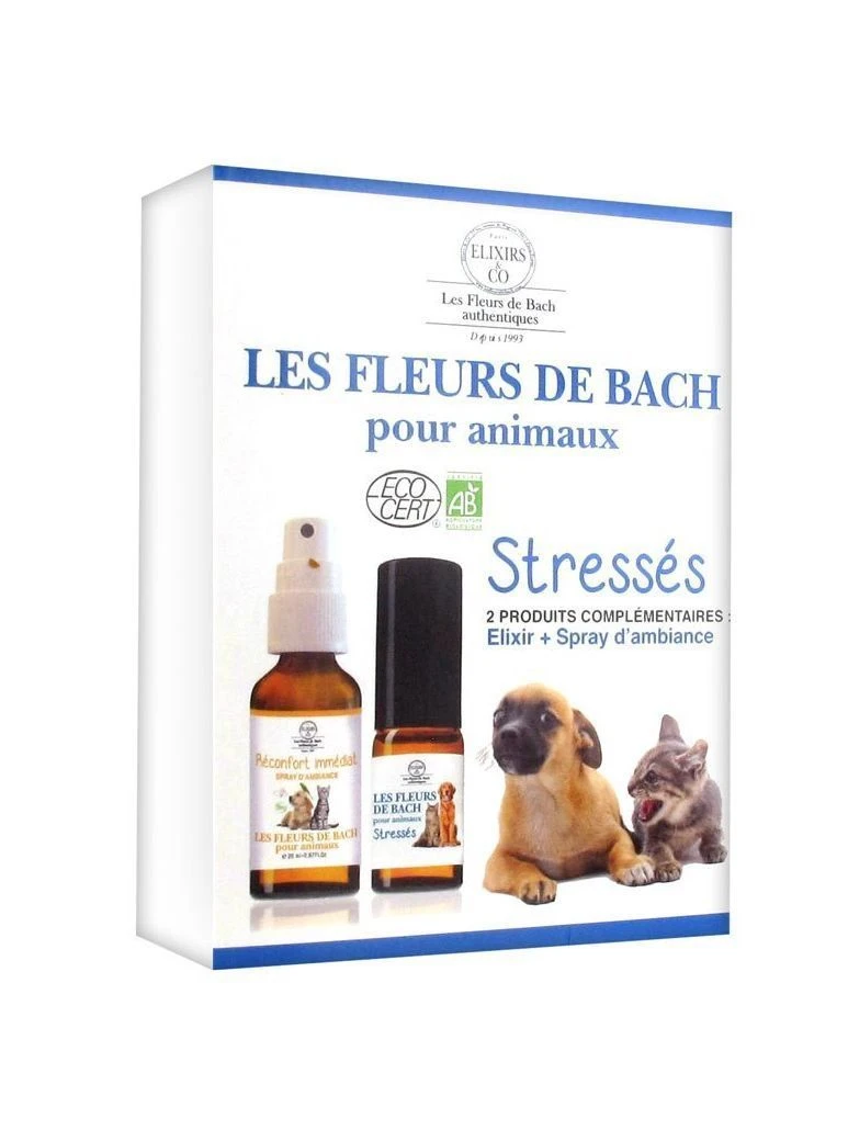Coffret Fleurs De Bach Chiens Et Chats Stressés 1 Coffret Fleurs De Bach Chiens Et Chats Stressés