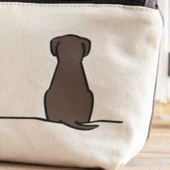 Trousse Chien Et Chat Jin Design -Chats Chiens Produits Magasin sittingdog zipbag closeup